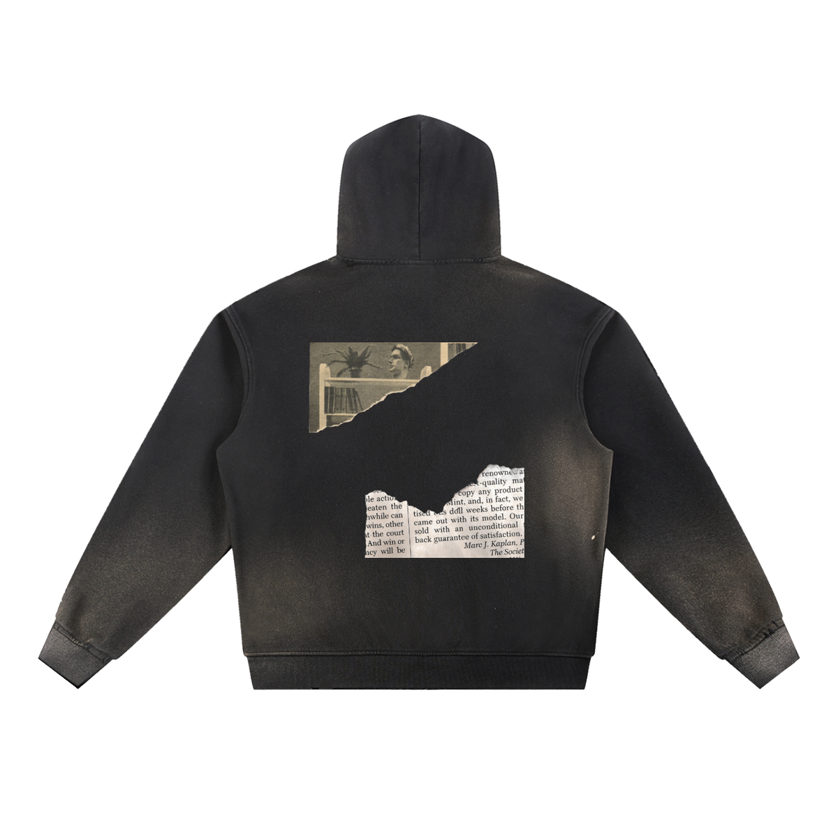 Sun Fade Frayed Fleece Hoodie